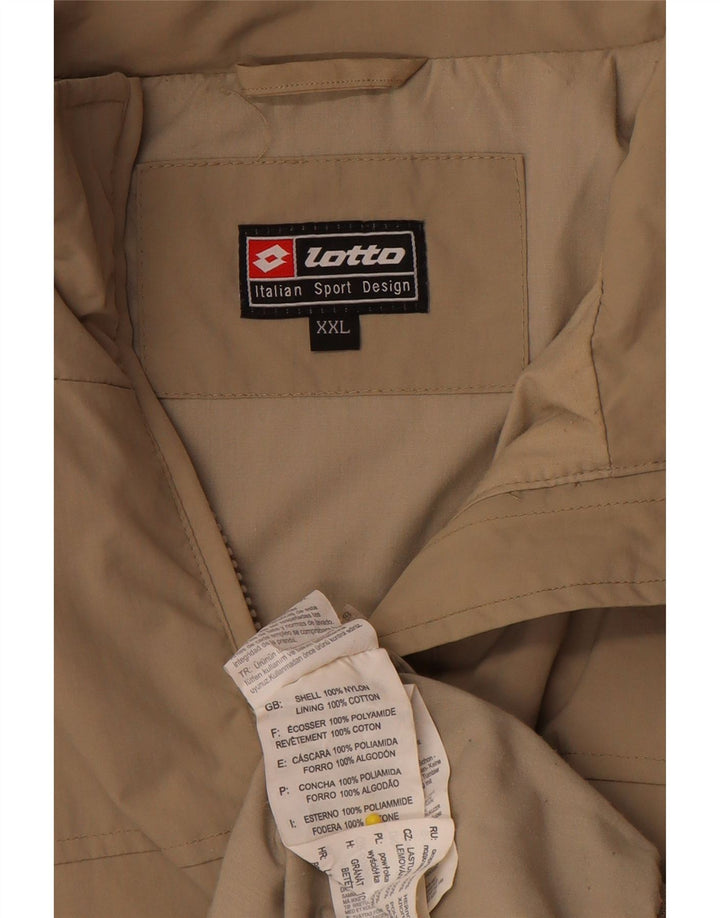 Мужская куртка-бомбер Lotto UK 44 2XL Бежевый нейлон