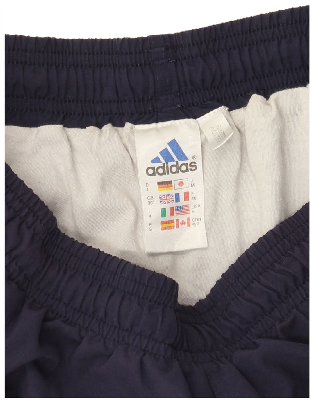 Мужские спортивные шорты Adidas среднего размера, темно-синие, полиэстер