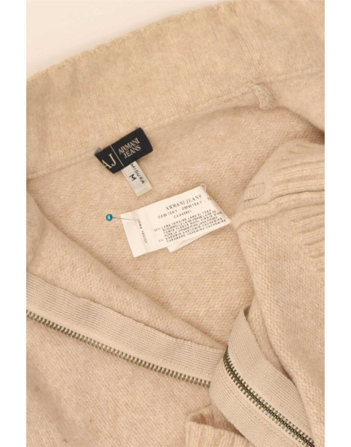 Женский кардиган Armani UK 12, средний бежевый из натуральной шерсти