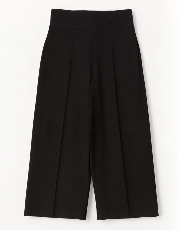 Женские укороченные брюки широкого кроя Zara Medium W28 L25, черные, полиэстер