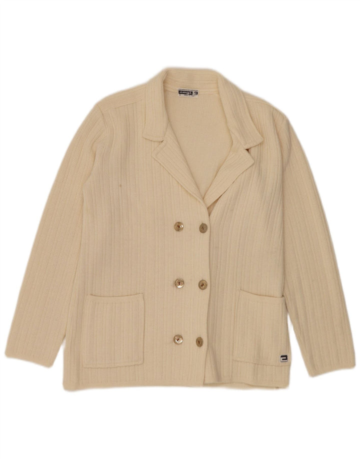 CAGI Женский свободный двубортный кардиган-свитер IT 34 2XS Off White