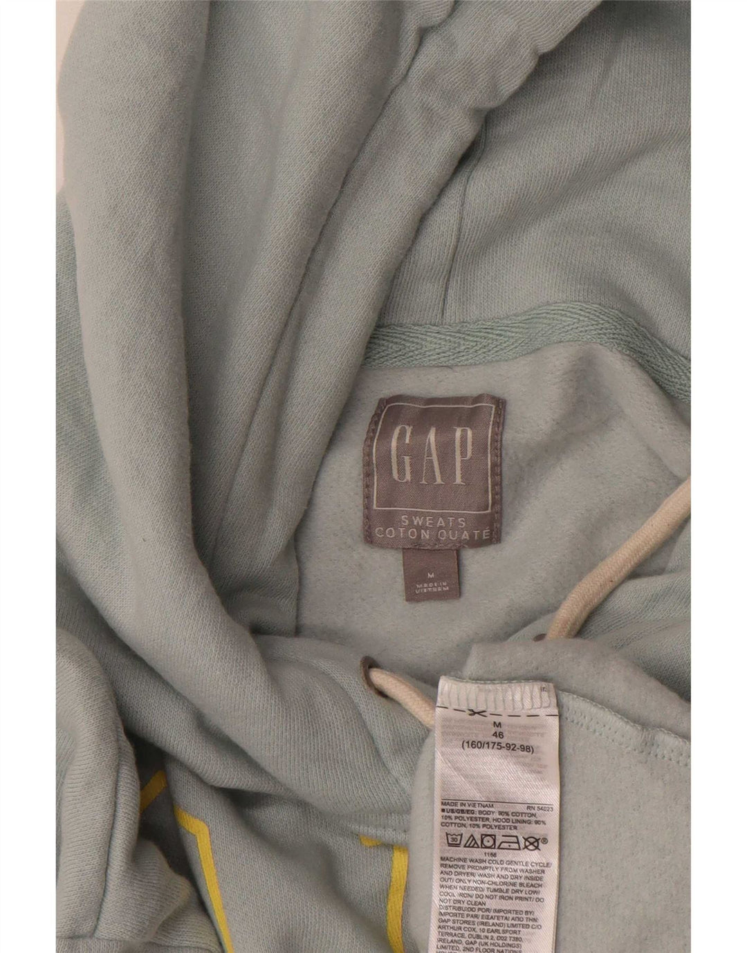 Женский джемпер с капюшоном Gap Oversized, Великобритания 14, средний синий, хлопок