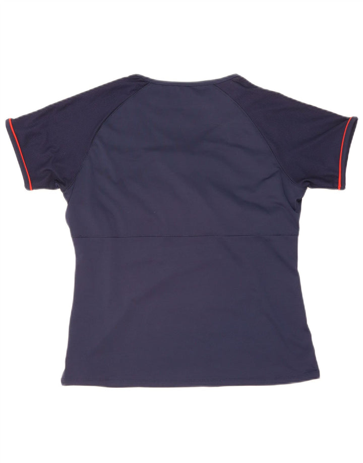 Женская футболка Fila Top UK 14 Medium Navy Blue Полиэстер