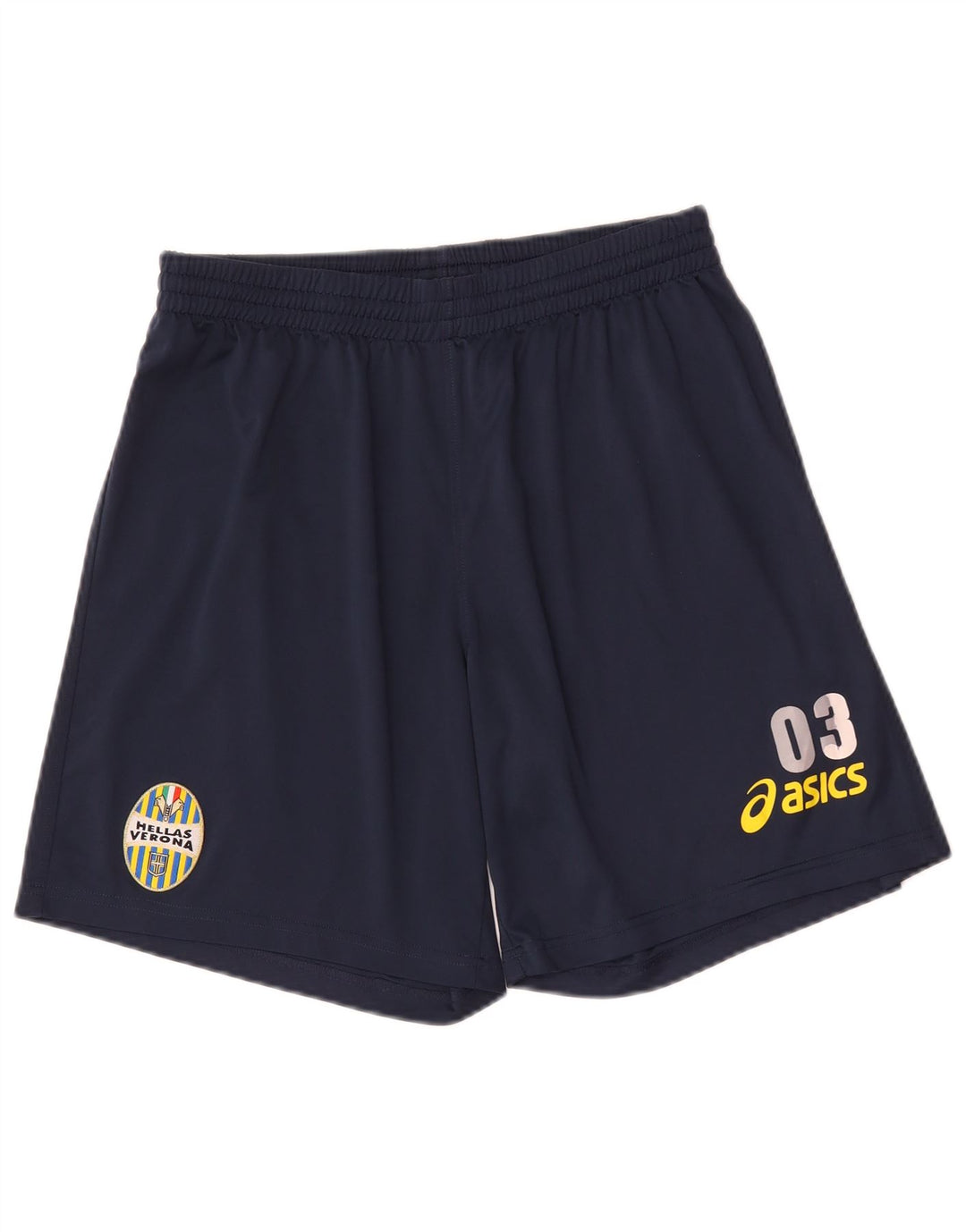 Мужские спортивные шорты с рисунком Asics HELLAS VERONA, средний темно-синий полиэстер