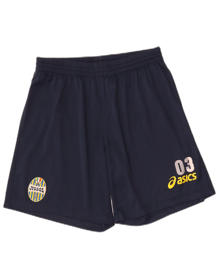Мужские спортивные шорты с рисунком Asics HELLAS VERONA, средний темно-синий полиэстер