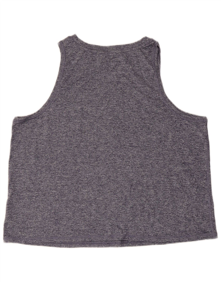 Женский укороченный жилет ATHLETA UK 18 XL, темно-синий, полиэстер с крапинками