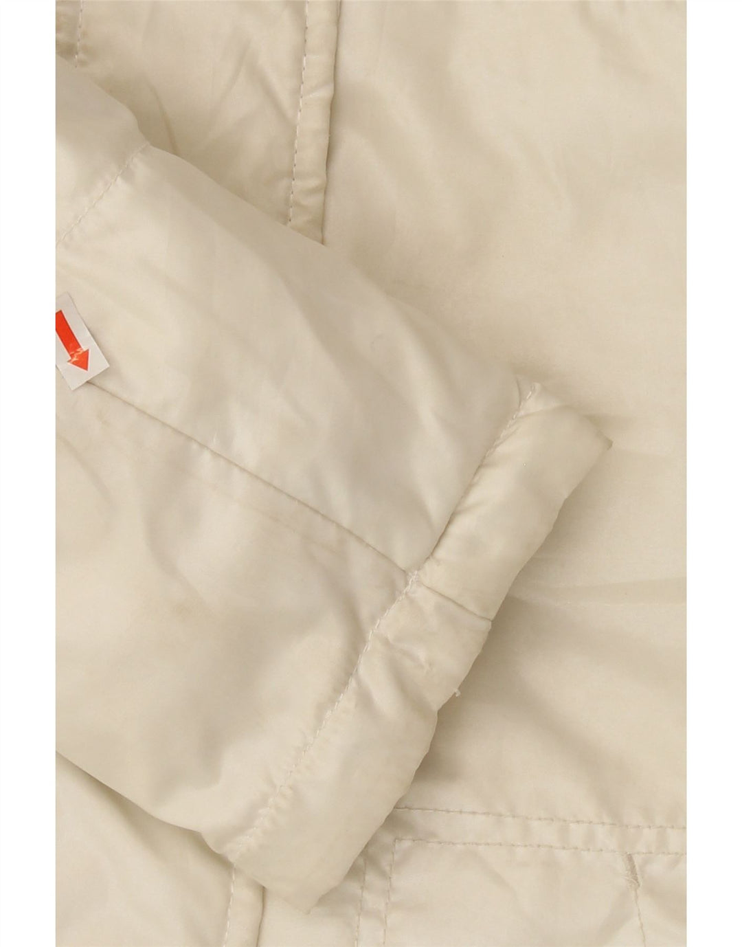 AUSTRALIAN L'ALPINA Womens Padded Jacket IT 44 Medium Off White Nylon Vintage AUSTRALIAN L'ALPINA and Second-Hand AUSTRALIAN L'ALPINA from Messina Hembry 