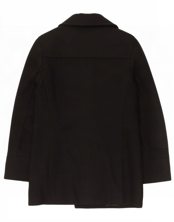 Женский пиджак Topshop UK 12, средний черный шерстяной пиджак