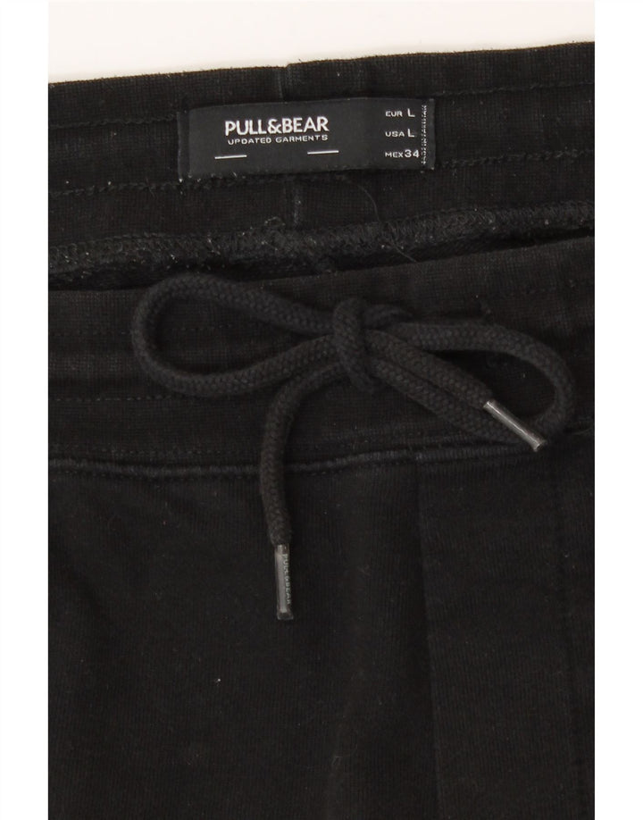 Мужские спортивные шорты Pull & Bear, большие черные