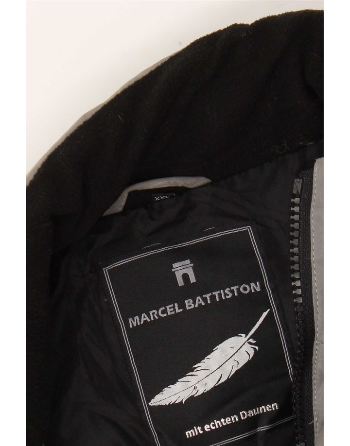 Мужская стеганая куртка Marcel Battiston UK 44 2XL Серый полиэстер