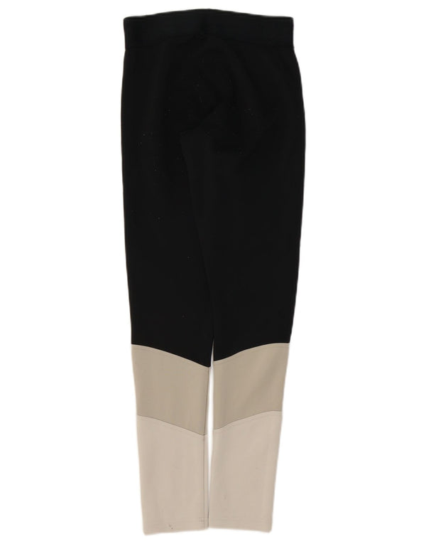 Женские леггинсы Adidas UK 4/6 XS, черные, полиэстер с цветными блоками