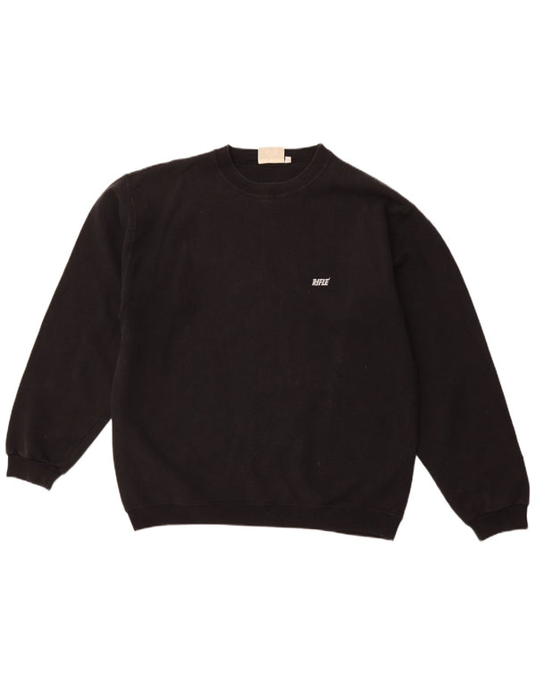 Мужской свитер RIFLE, джемпер XL, черный, хлопок