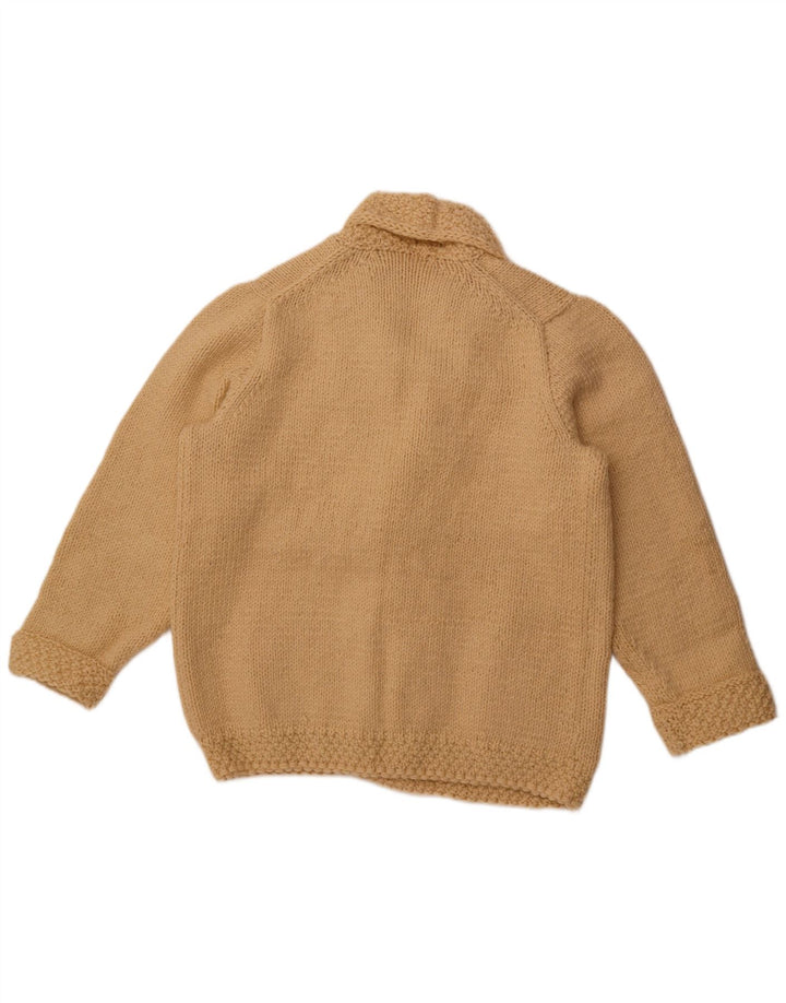 Женский открытый кардиган VINTAGE UK 16, большой бежевый