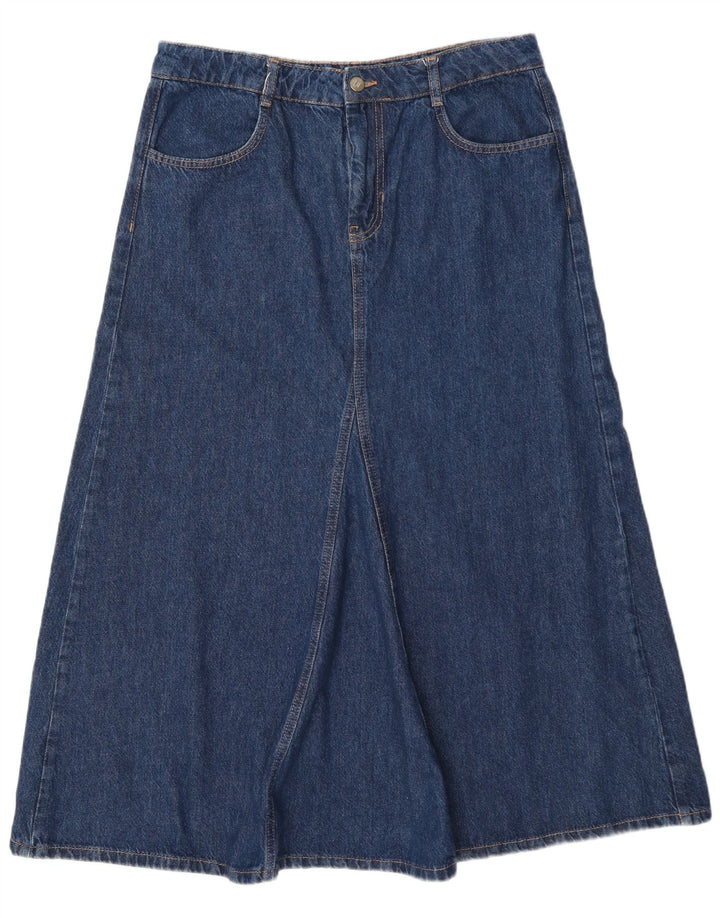 Женская джинсовая юбка Zara, большая W30, синяя