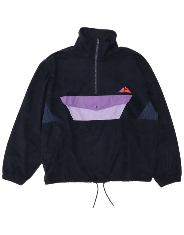 Мужская куртка-анорак Aesse UK 38, средний темно-синий с цветными блоками