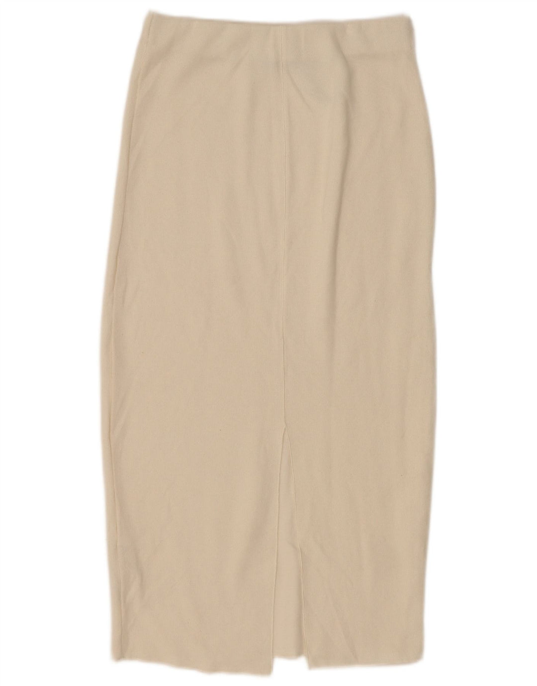 Zara Женская юбка-миди маленького размера W26 Off White Cotton