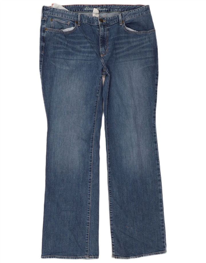 Женские джинсы EDDIE BAUER с пышной юбкой, размер США 16, 2XL, W36, L32, синий хлопок