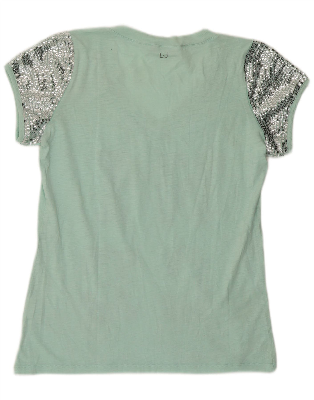 Женская футболка с рисунком Liu Jo Top UK 12, средний зеленый цвет Modern