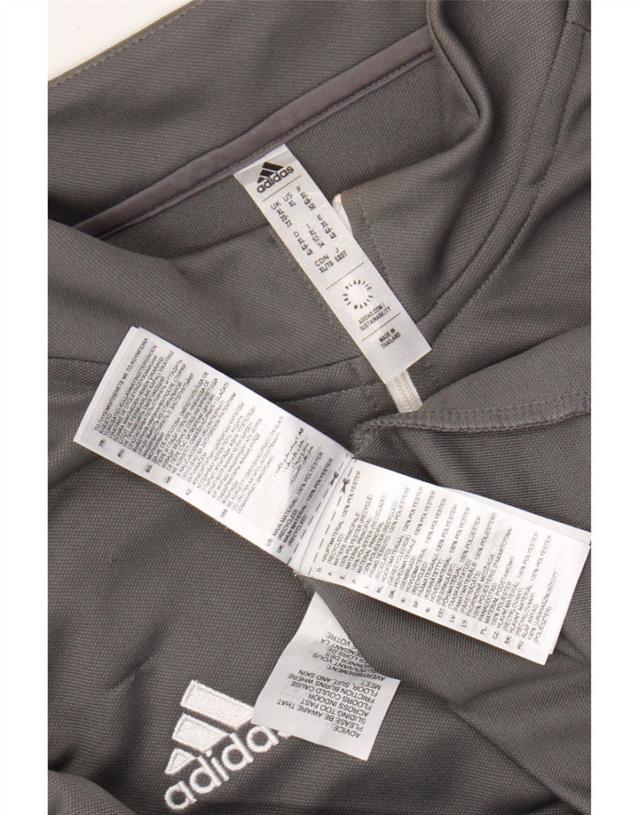 Женский пуловер с воротником на молнии ADIDAS Aeroready, спортивный костюм, топ UK 20/22 XL, серый