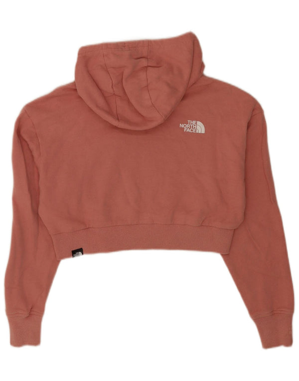 Женский укороченный джемпер свободного кроя с капюшоном The North Face UK 6 XS, розовый хлопок