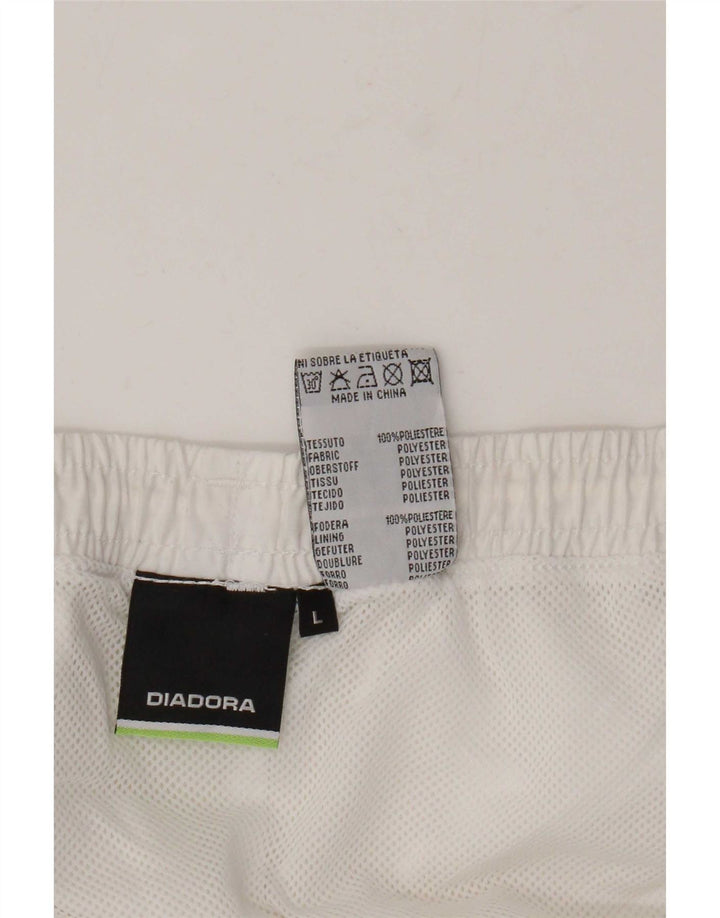 Мужские спортивные шорты Diadora, большие белые, полиэстер