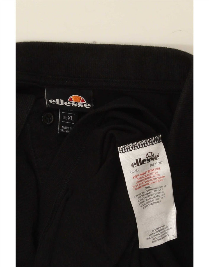 Мужская рубашка-поло Ellesse XL, черный хлопок