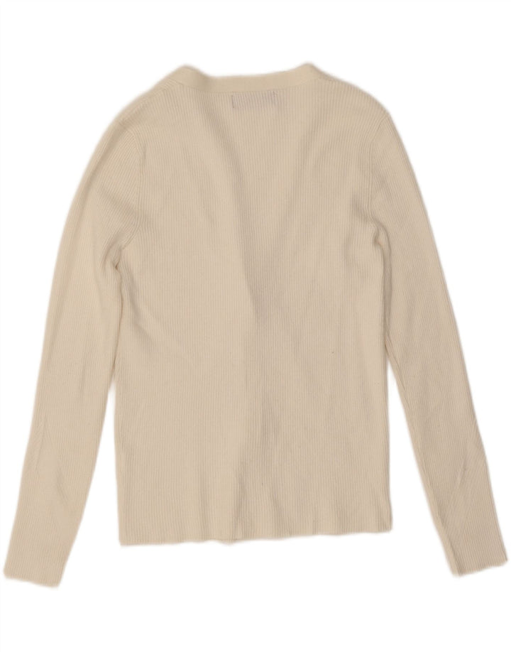 Женский кардиган Marks & Spencer UK 14 Средний Белый