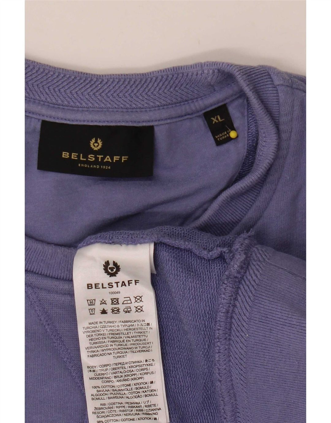 Мужской свитшот Belstaff XL, фиолетовый хлопок