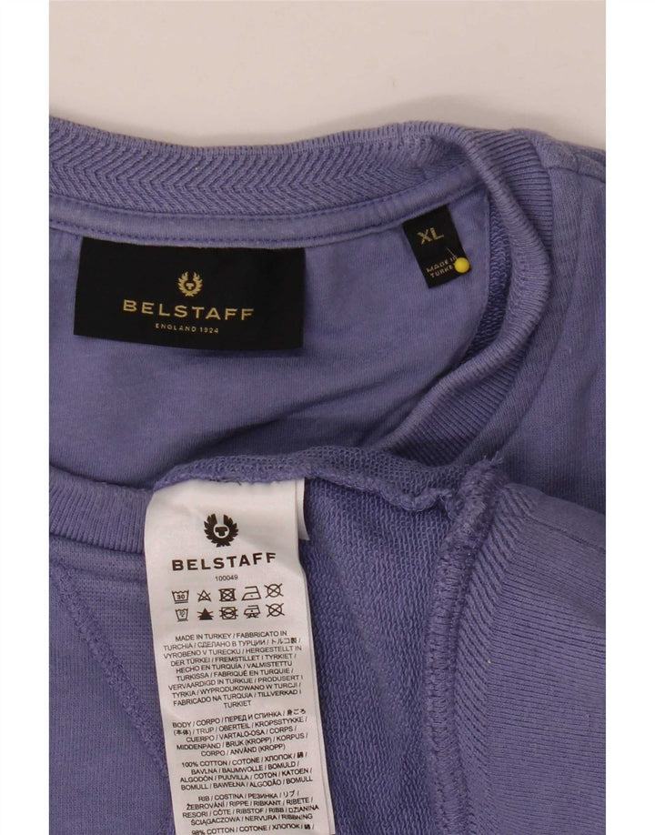 Мужской свитшот Belstaff XL, фиолетовый хлопок
