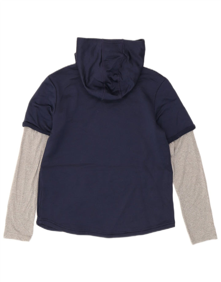 Джемпер с капюшоном Under Armour для мальчиков 11–12 лет, темно-синий, большой размер