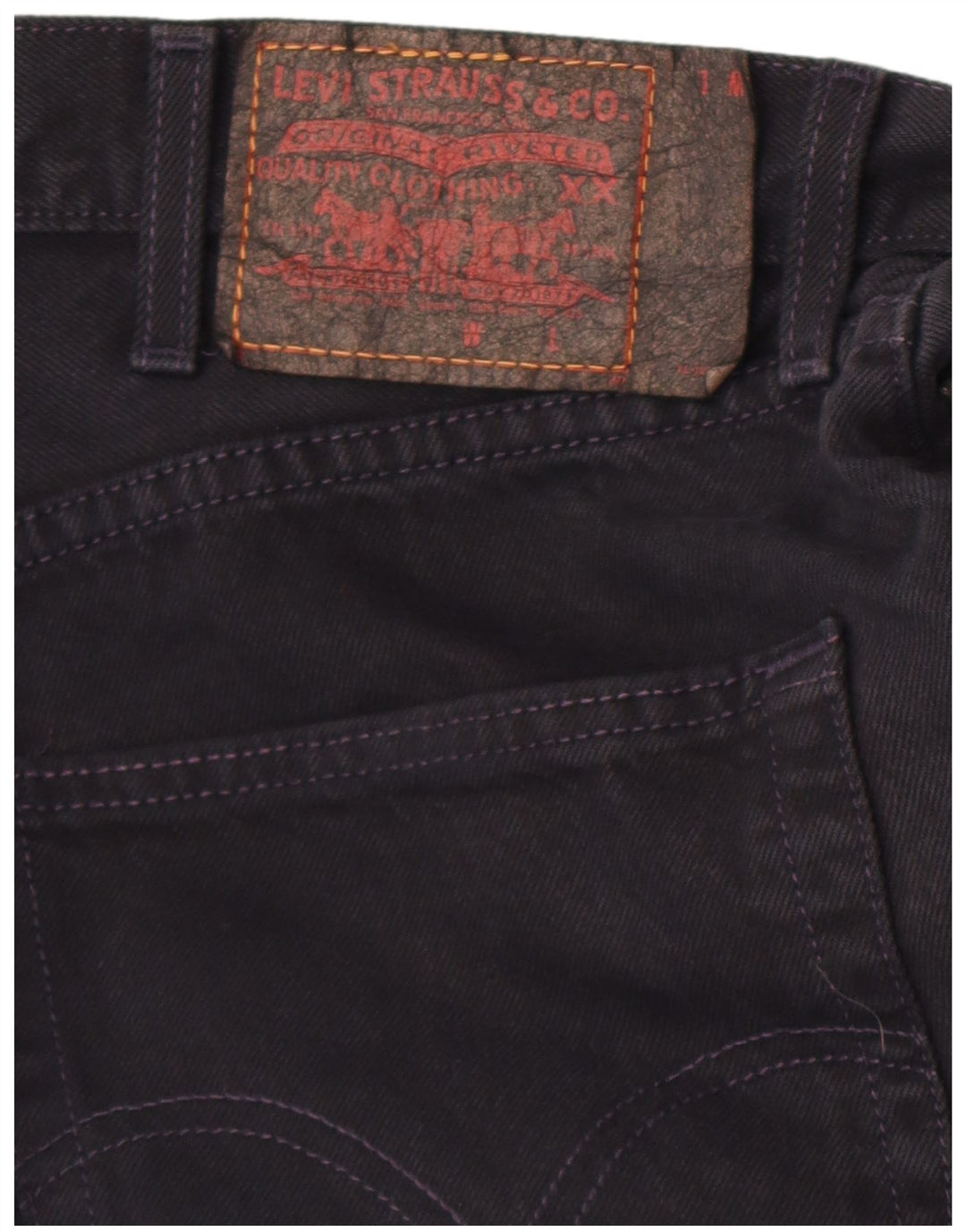 Мужские прямые джинсы Levi's 501 W38 L30, черный хлопок