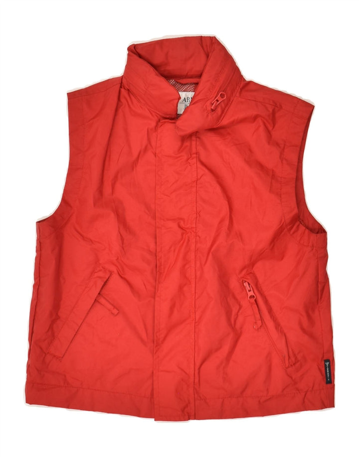ARMANI JUNIOR Boys Hooded Gilet 5-6 Years Red Polyamide | Vintage Armani Junior | Thrift | Second-Hand Armani Junior | Used Clothing | Messina Hembry 