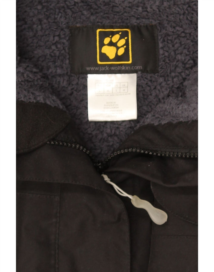 Женская ветровка с капюшоном Jack Wolfskin UK 16, большой черный полиэстер