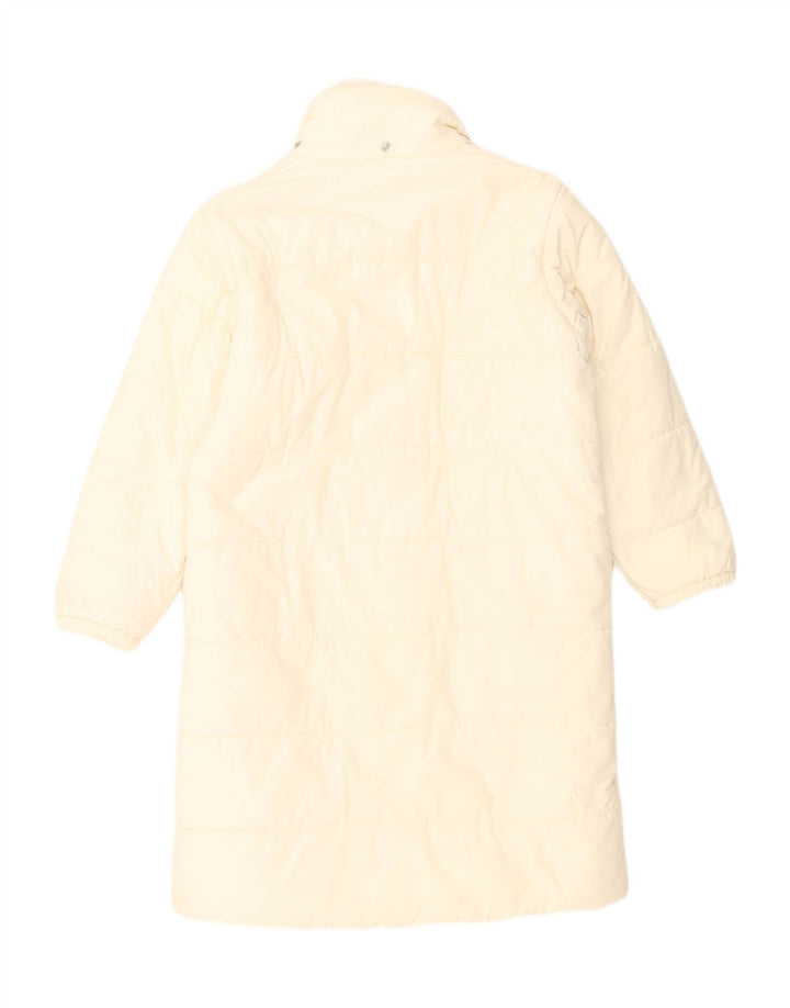 ONYX Womens Padded Coat UK 10 Small Off White Polyamide Vintage Onyx and Second-Hand Onyx from Messina Hembry 