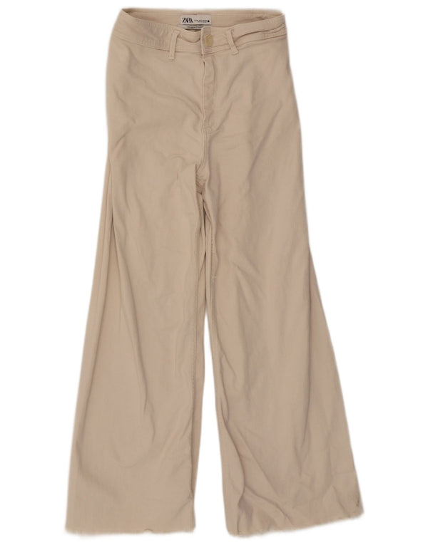 Женские прямые джинсы Zara The Marine EU 38 NSmall W28 L28 Бежевый хлопок