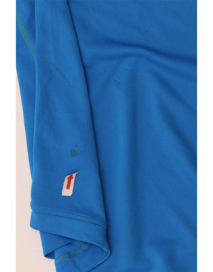Мужская футболка Nike Dri Fit, средний синий полиэстер