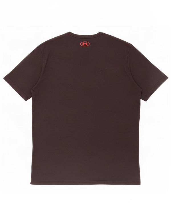 Мужская футболка с рисунком Under Armour Heat Gear, топ XL, черная