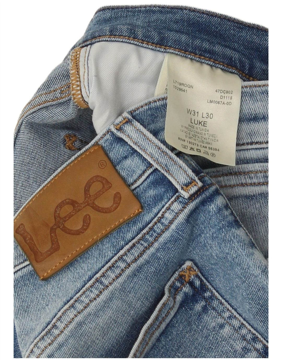 Мужские джинсы Lee Luke Slim W31 L30, синий хлопок