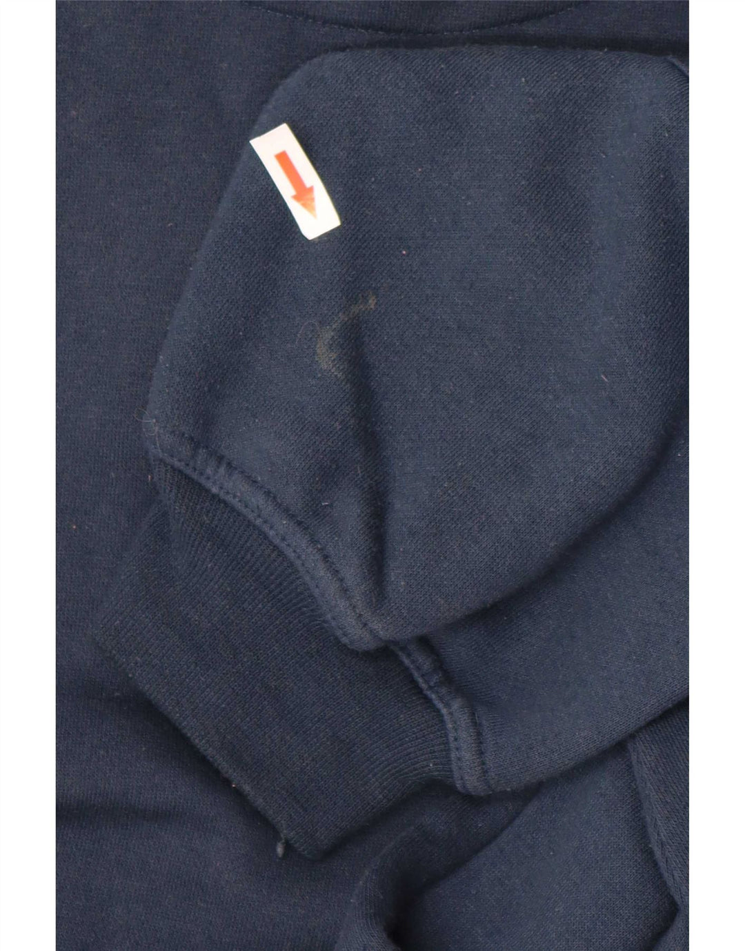 Ellesse Мужской свитшот с воротником на молнии, большой темно-синий хлопковый джемпер