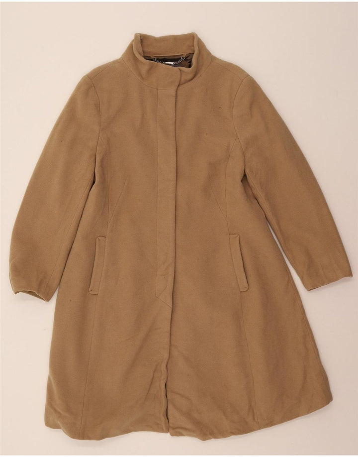 LAURA ASHLEY Womens Overcoat UK 18 XL Beige Wool Vintage Laura Ashley and Second-Hand Laura Ashley from Messina Hembry 