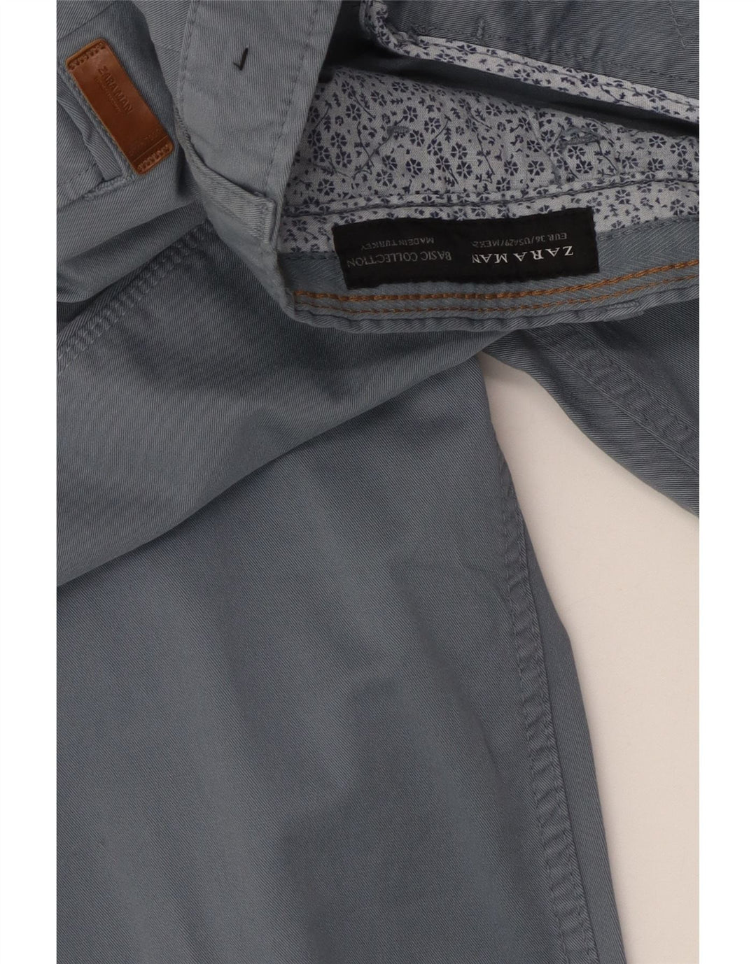 Мужские узкие брюки-чинос ZARA EU 36 XS W29 L31, синий хлопок