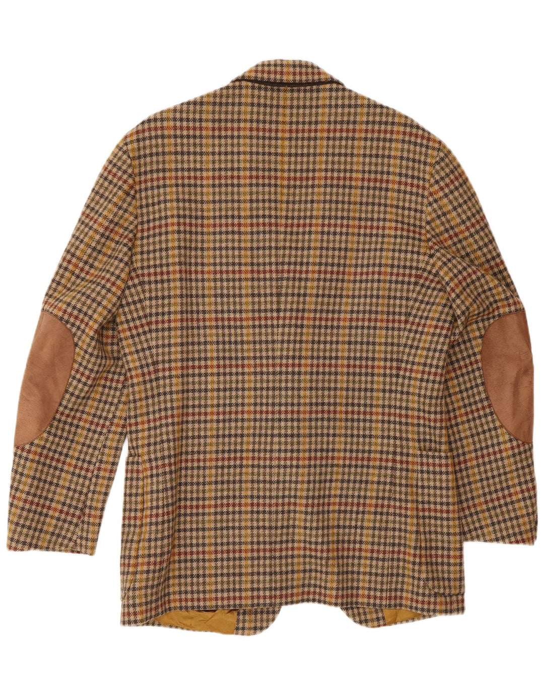 Мужской пиджак Генри Коттонс на 2 пуговицах IT 48 Средне-коричневый с узором «гусиные лапки»