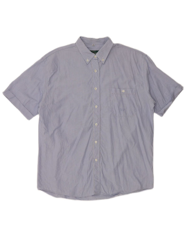 Colmar Женская рубашка с коротким рукавом Ten Yards EU 46 XL синяя в тонкую полоску