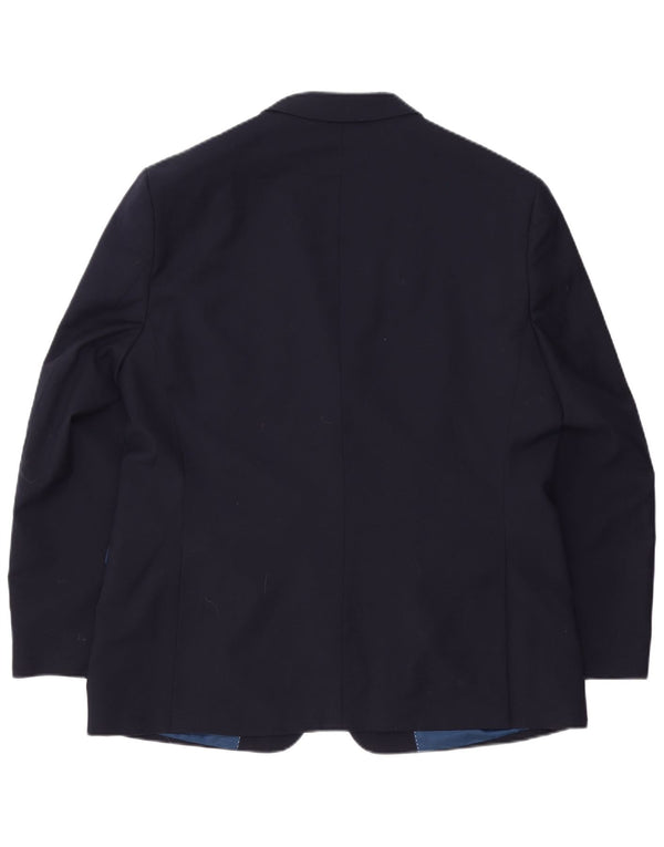 Мужской пиджак Tommy Hilfiger с 2 пуговицами UK 44 2XL Темно-синий шерстяной