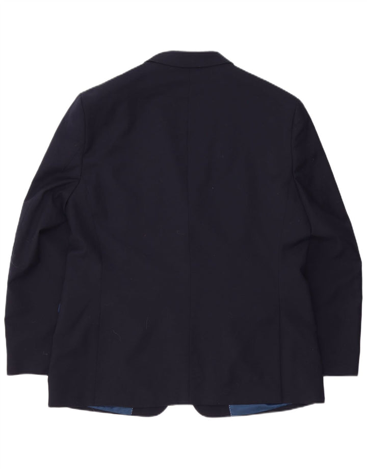 Мужской пиджак Tommy Hilfiger с 2 пуговицами UK 44 2XL Темно-синий шерстяной
