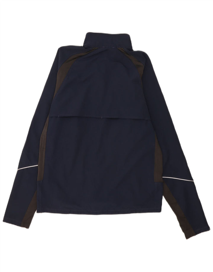 Мужская спортивная куртка The North Face среднего размера, темно-синяя, с цветными блоками