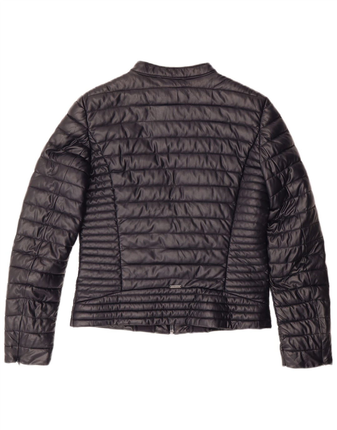 GUESS Женская стеганая куртка UK 14 Средний Темно-Синий Полиуретан