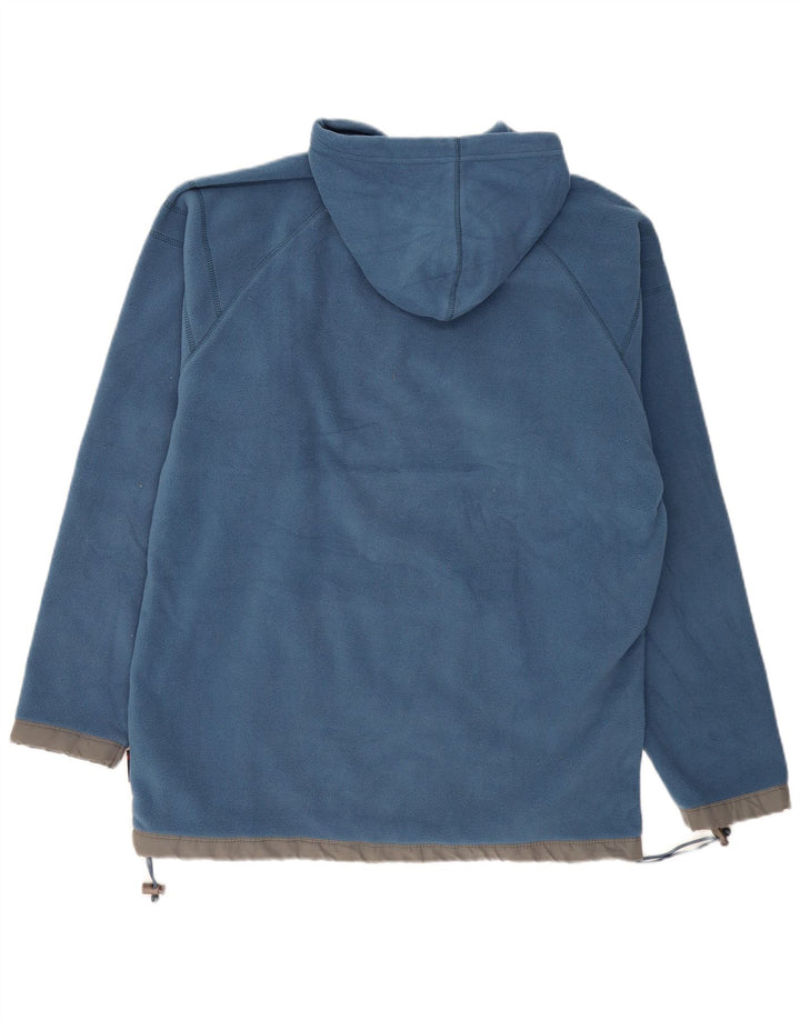 Мужской флисовый джемпер с капюшоном VINTAGE, большой синий полиэстер