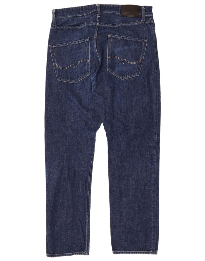 Мужские прямые джинсы Jack & Jones W34 L32 синие, хлопок