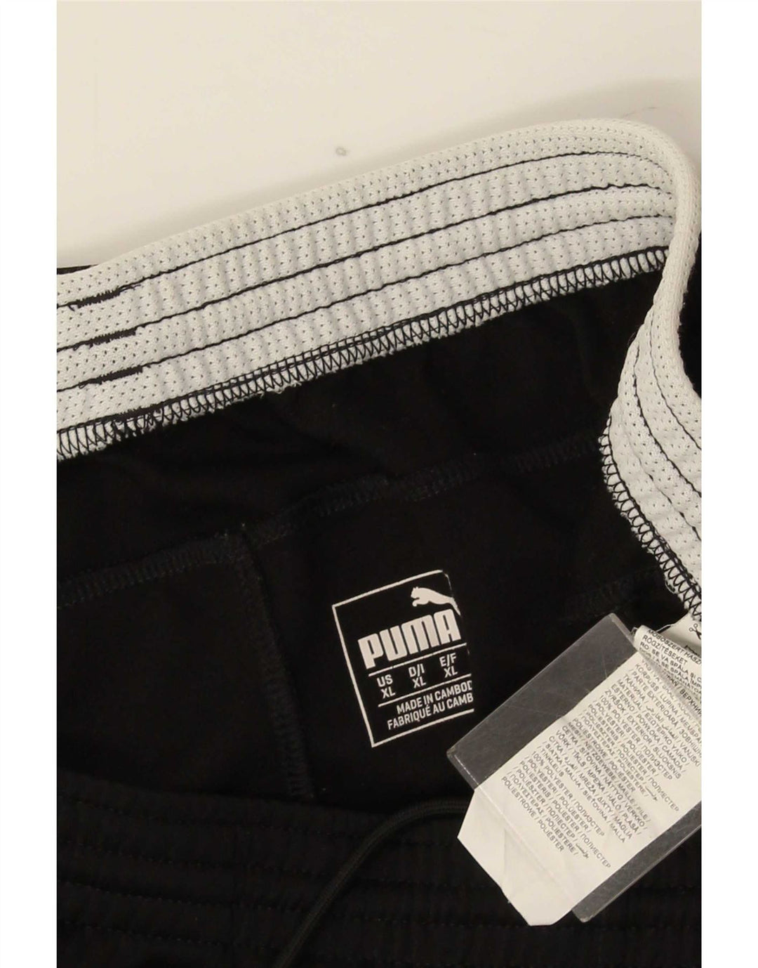 Мужские спортивные брюки Puma XL черные из полиэстера